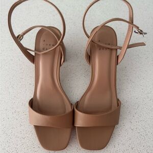 A New Day Women's Brown Heeled Sandals
